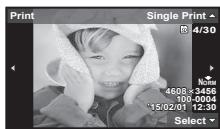 OLYMPUS TG-860, TG-860 - Selecting pictures you want to print - 1