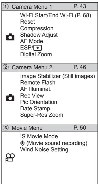 OLYMPUS TG-860, TG-860 - Setup menu - 2