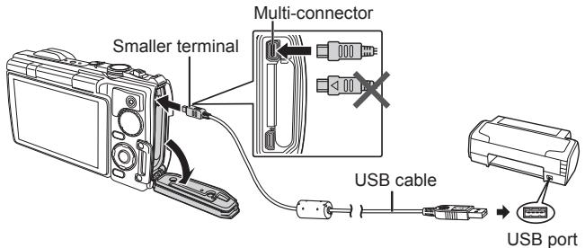 OLYMPUS TG-860, TG-860 - Connecting the camera - 1