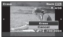 OLYMPUS TG-860, TG-860 - Display the image you want to erase and press - 3