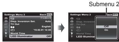 OLYMPUS TG-860, TG-860 - Using the setup menu - 4