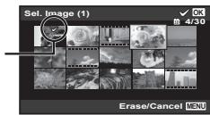 OLYMPUS TG-860,  TG-860 - To individually select and erase images [Sel. Image] - 2