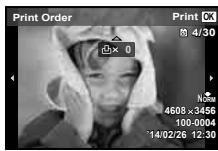 OLYMPUS TG3 - ■ Single-frame print reservations [□] - 1