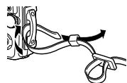 OLYMPUS TG3 - Attaching the camera strap - 3