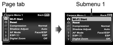 OLYMPUS TG3 - Using the setup menu - 2