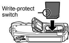 OLYMPUS TG3 - Inserting and removing the battery and card - 3