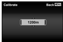 OLYMPUS TG3 - To adjust the altitude/water depth display - 1