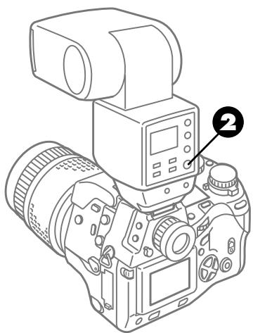 OLYMPUS CAMEDIA E-10 - To set the flash mode for the FL-40 - 2