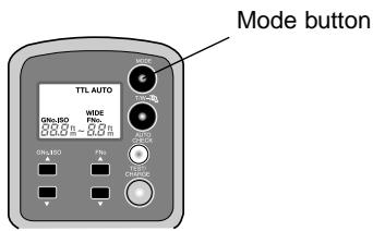 OLYMPUS CAMEDIA E-10 - To set the flash mode for the FL-40 - 3