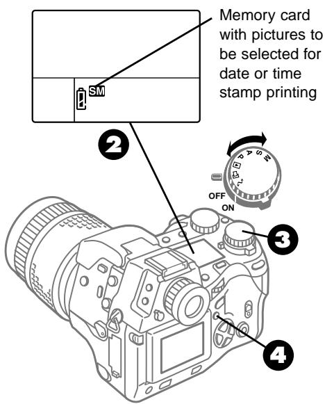 OLYMPUS CAMEDIA E-10 - Selecting Pictures for Date or Time Stamping - 1