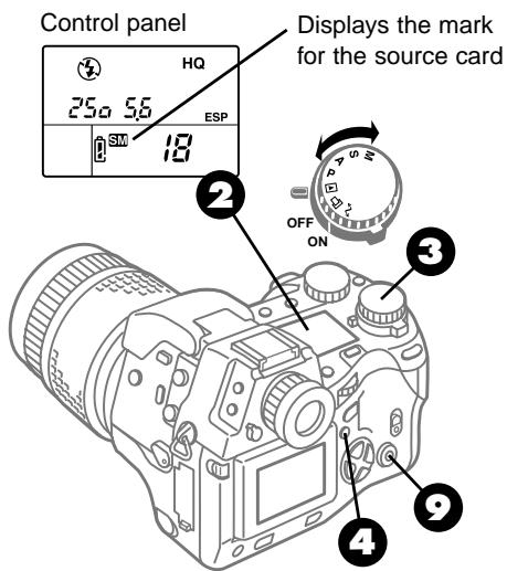 OLYMPUS CAMEDIA E-10 - Copying all images to another card - 1