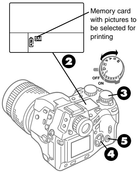 OLYMPUS CAMEDIA E-10 - Selecting Pictures and Number of Copies for Printing - 1