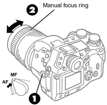 OLYMPUS CAMEDIA E-10 - Using Manual Focus (MF) - 1