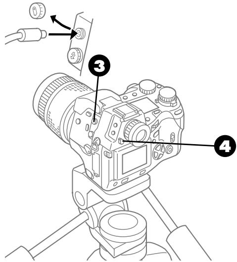 OLYMPUS CAMEDIA E-10 - Using the Remote Cable RM-CB1 (Optional) - 2
