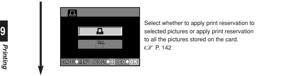 OLYMPUS CAMEDIA E-300 - Flowchart for print reservation - 2