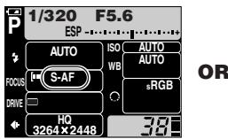 OLYMPUS CAMEDIA E-300 - AF (focus mode) button - 2