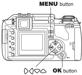 OLYMPUS CAMEDIA E-300 - Press ◇◇ to select the image, then press the OK button. - 1