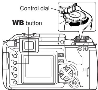 OLYMPUS CAMEDIA E-300 - Rotate the control dial until the desired setting is displayed. - 2