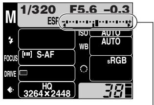OLYMPUS CAMEDIA E-300 - Rotate the control dial to set the aperture value. - 3