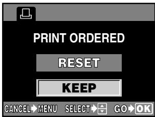 OLYMPUS CAMEDIA E-300 - Resetting print reservation - 3