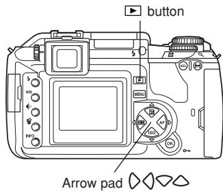 OLYMPUS CAMEDIA E-300 - Press the ▶ ( playback mode) button. - 2