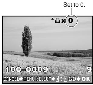OLYMPUS CAMEDIA E-300 - Resetting print reservation - 4