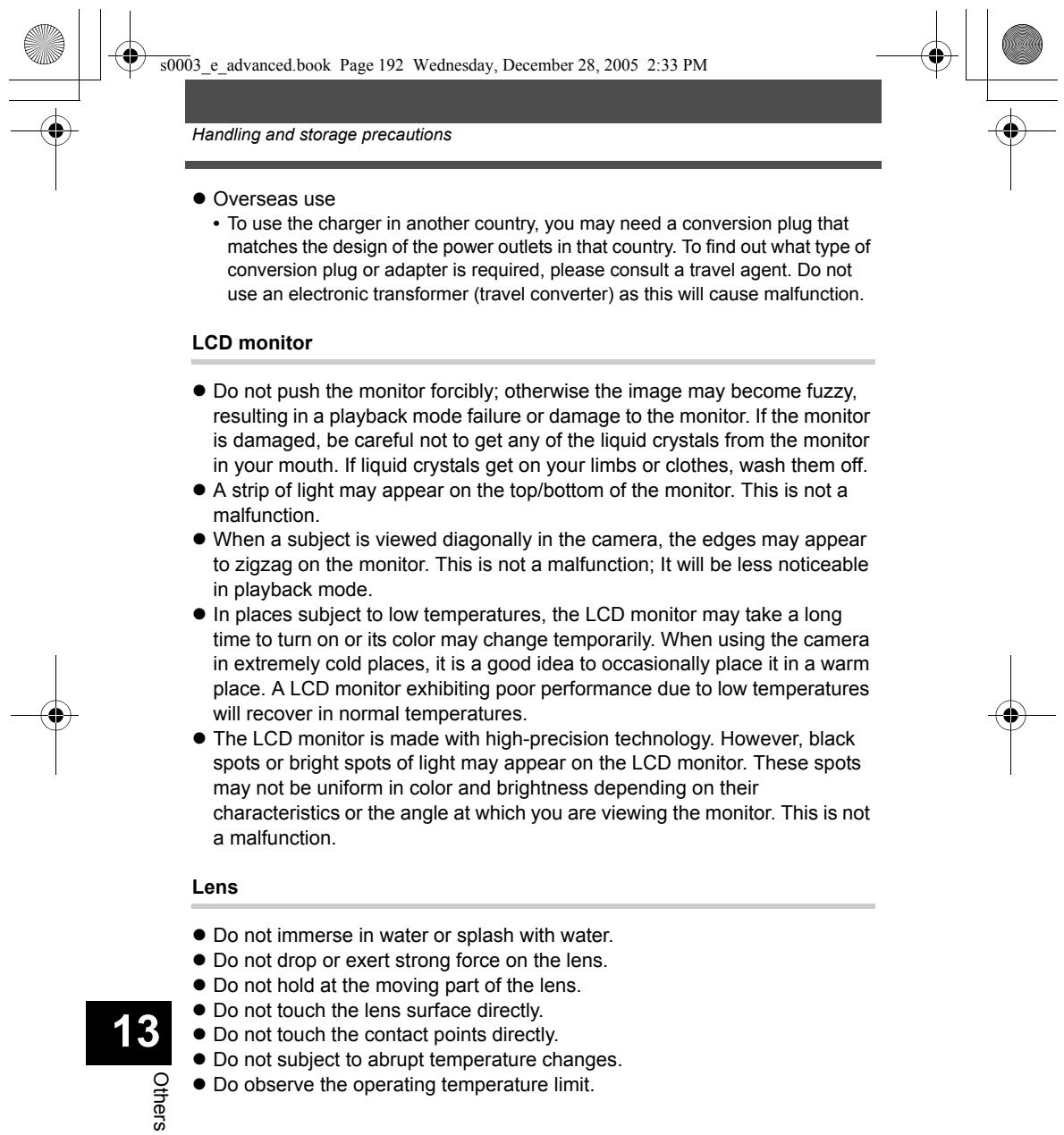 OLYMPUS CAMEDIA E-330 - - Notes on charging - 5