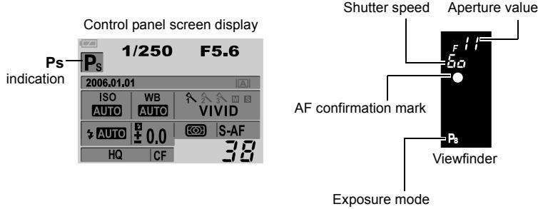 OLYMPUS CAMEDIA E-330 - Program shift (Ps) - 1