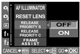 OLYMPUS CAMEDIA E-330 - Shutter release priority - 1