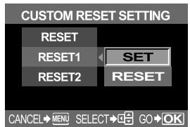 OLYMPUS CAMEDIA E-330 - Registering reset settings - 1