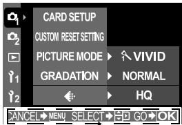 OLYMPUS CAMEDIA E-330 - Press the MENU button. - 1