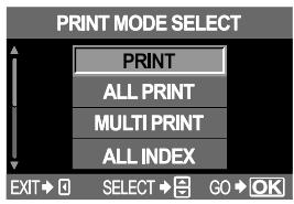 OLYMPUS CAMEDIA E-330 - Selecting the print mode - 1