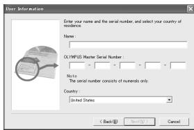 OLYMPUS E-300 - Follow the on-screen prompts to continue installing the program. - 4