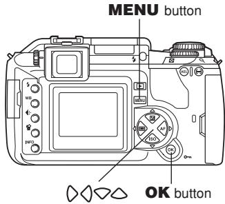 OLYMPUS E-300 - Press ◇◇ to select the image, then press the OK button. - 1