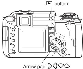 OLYMPUS E-300 - Press the ▶ ( playback mode) button. - 2