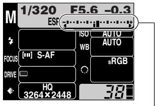OLYMPUS E-300 - Rotate the control dial to set the aperture value. - 3