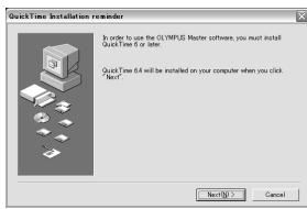 OLYMPUS E-300 - Follow the on-screen prompts to continue installing the program. - 3