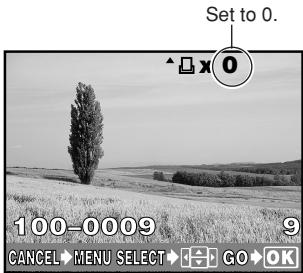 OLYMPUS E-300 - Resetting print reservation - 4
