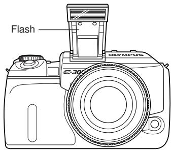 OLYMPUS E-300 - Using the flash as the AF illuminator - 1