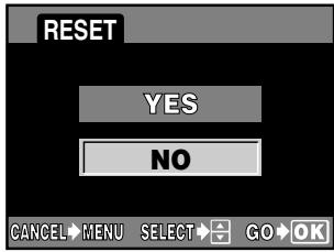 OLYMPUS E-300 - RESET —Restoring the factory default setting - 3