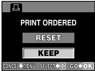 OLYMPUS E-300 - Resetting print reservation - 3