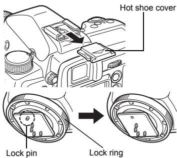 Hot shoe cover Lock pin Lock ring