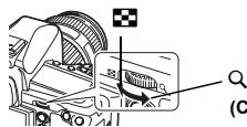 Diagram of a mechanical device with labeled parts and a magnified section view showing internal structure and directional arrow.