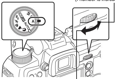 Diagram showing car dashboard control panel with labeled buttons and directional arrows indicating movement or adjustment.