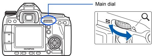 Main dial Olympus