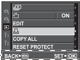 ON EDIT COPY ALL RESET PROTECT BACK+MENU SET+OK