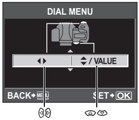 DIAL MENU / VALUE BACK+MEU SET+OK