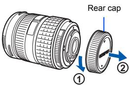 Rear cap ① ②