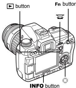 button Fn button INFO button