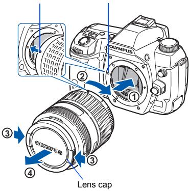 Olympus ① ② ③ ④ Lens cap